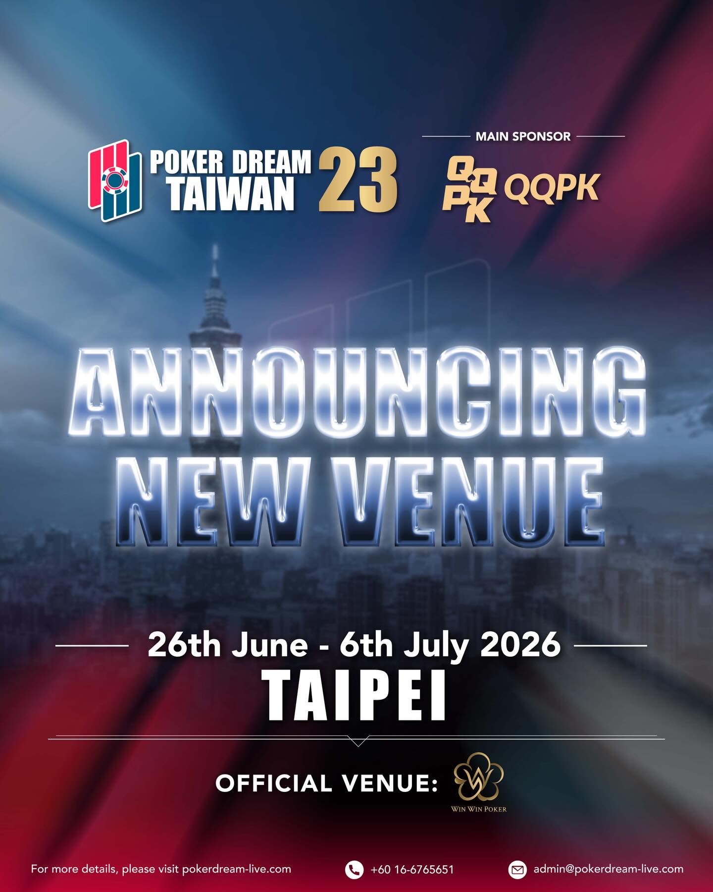 TANK ON TOUR @POKER DREAM TAIWAN June2026